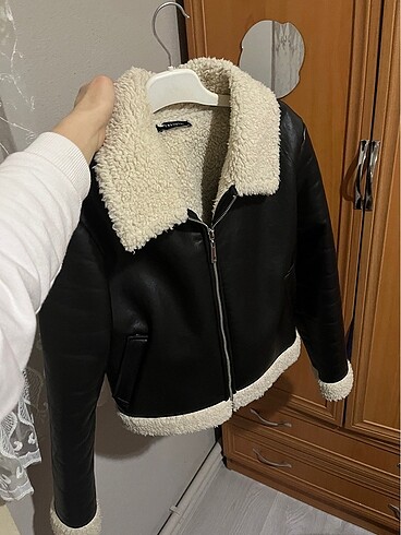 Zara içi yünlü deri ceket
