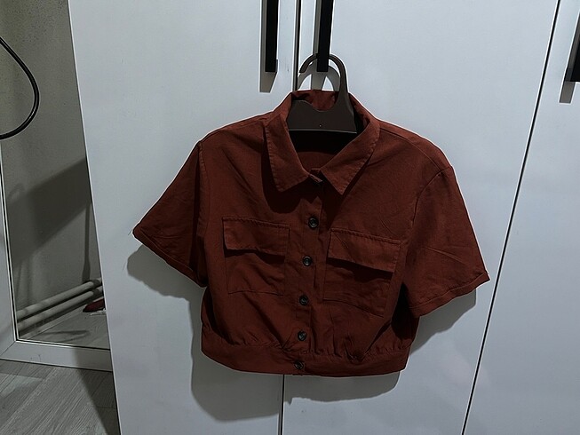 Zara Kahverengi gömlek tişört