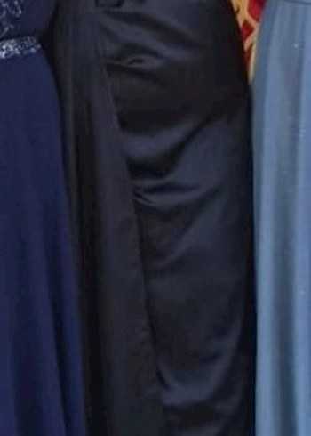 Uzun Siyah Kadın Abiye Elbise - Görsel 4