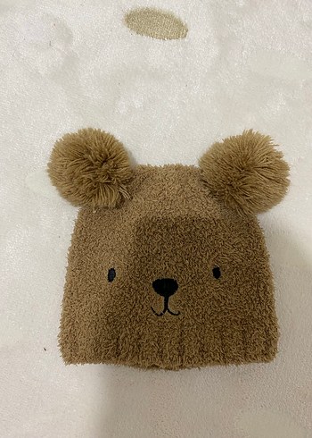 1-2 Yaş, 19 cm Beden Kahverengi Peluş bebek bere
