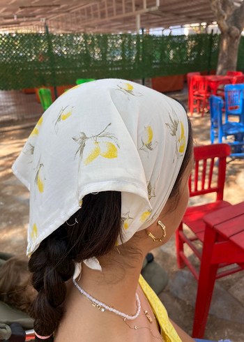 Limon desenli bandana