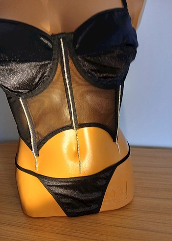 Siyah Gotik Mini Sütyen Takımı - Görsel 15