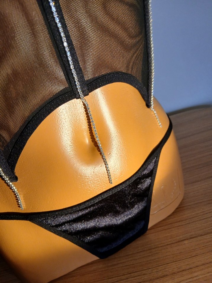 Siyah Gotik Mini Sütyen Takımı - Görsel 4