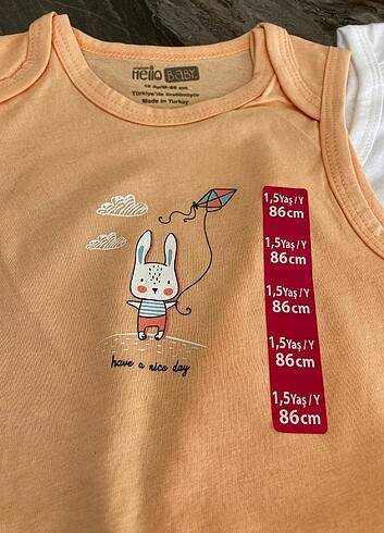 HelloBaby ????1,5 Yaş - Unisex 2?li Zıbın Seti ????86 cm