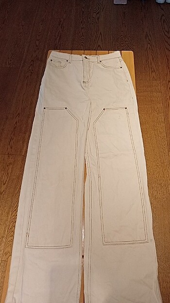 Trendyol & Milla Beyaz kot pantolon yüksek bel