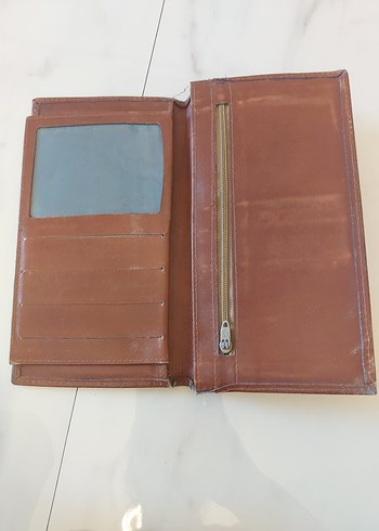 Koyu Bej Erkek Deri Cüzdan - Görsel 2