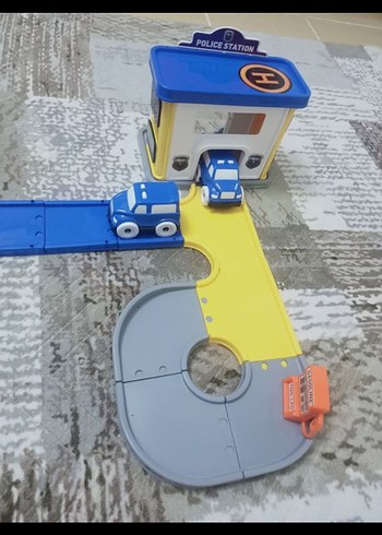 Beden Mavi Polis Arabalı Oyun Seti