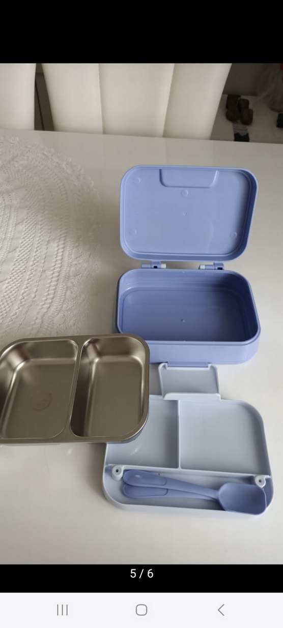 Mor Deniz Kızı Desenli Çocuk Beslenme Kutusu - Görsel 4