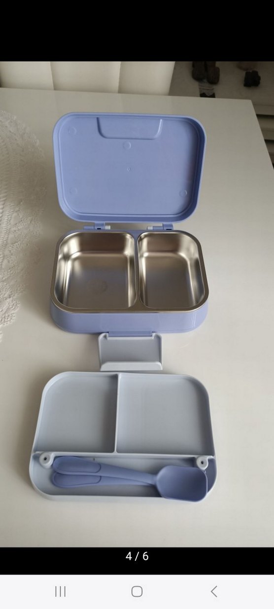 Mor Deniz Kızı Desenli Çocuk Beslenme Kutusu - Görsel 3