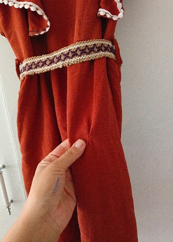 yazlık sıfır kol kız çocuk elbise - Görsel 5