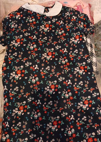 Çiçek Desenli Kız Bluzu, V Yakalı, Uzun Kollu - Görsel 2