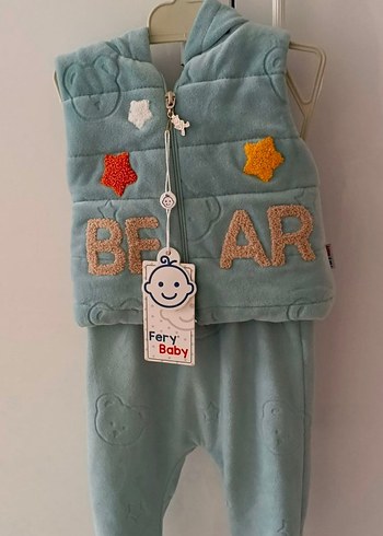Fery Baby Bebek Kıyafet Etiketi Gri - Görsel 2