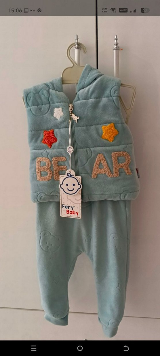 Fery Baby Bebek Kıyafet Etiketi Gri - Görsel 2