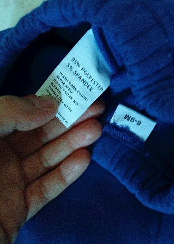 Kapüşonlu Mavi Erkek Bebek Takımı - Görsel 4