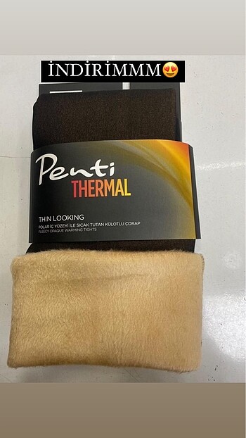 PENTİ TERMAL TEN GÖRÜNÜMLÜ KİLOTLU ÇORAP