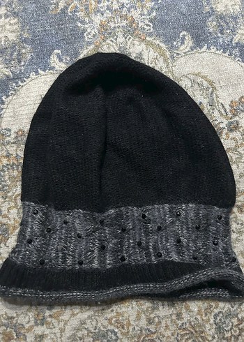 Gri Örgü Kadın Eldiven bere tekli fiyatıdır - Görsel 13