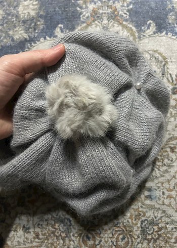 Gri Örgü Kadın Eldiven bere tekli fiyatıdır - Görsel 5