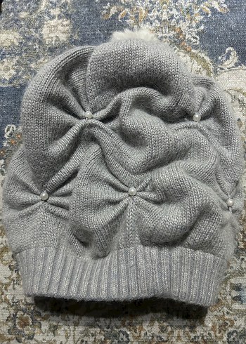 Gri Örgü Kadın Eldiven bere tekli fiyatıdır - Görsel 8