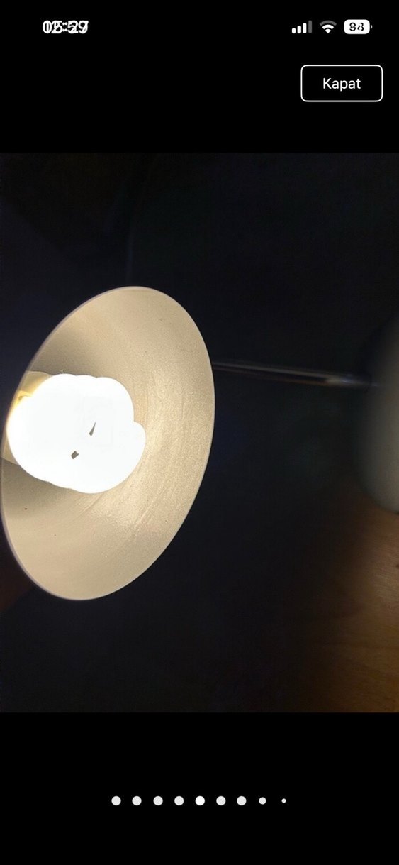 Koyu gri Masa Lambası - Görsel 5