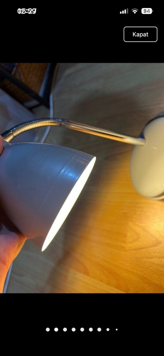 Koyu gri Masa Lambası - Görsel 2