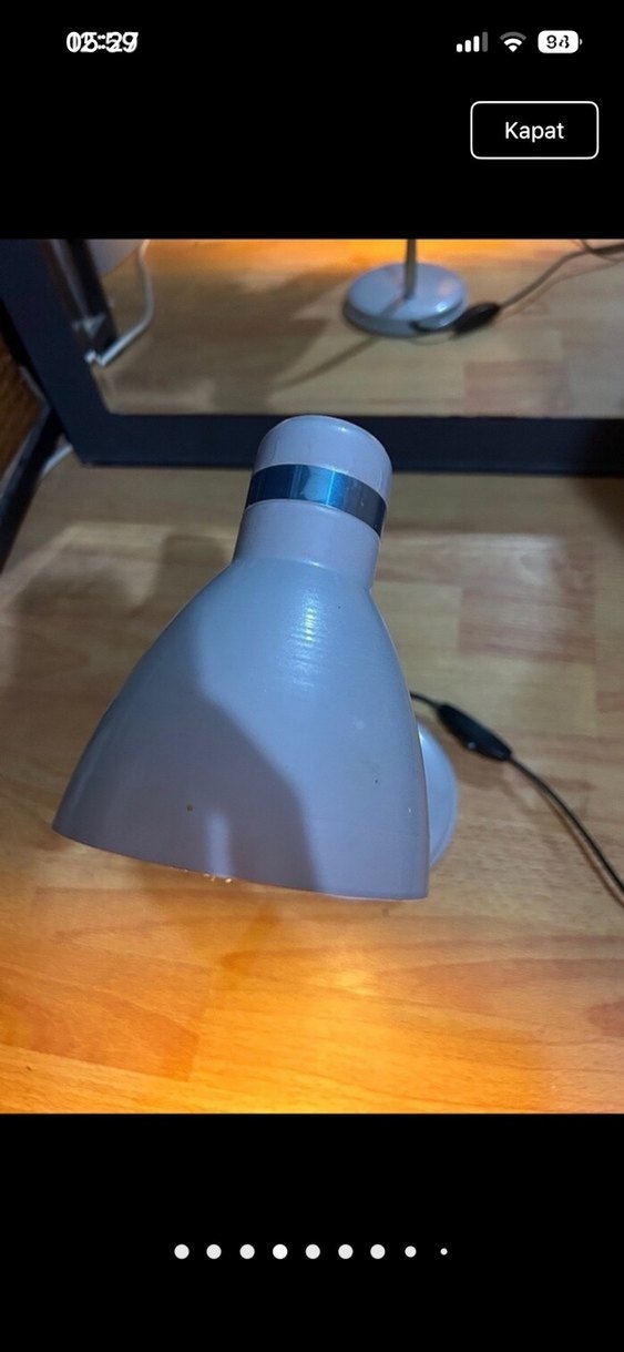 Koyu gri Masa Lambası - Görsel 4