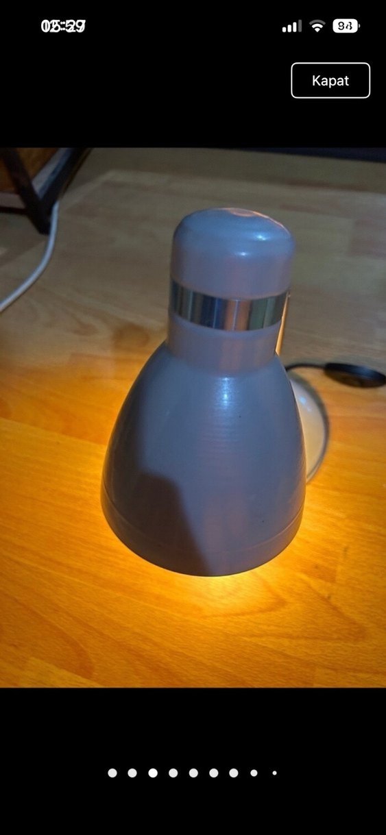 Koyu gri Masa Lambası - Görsel 3