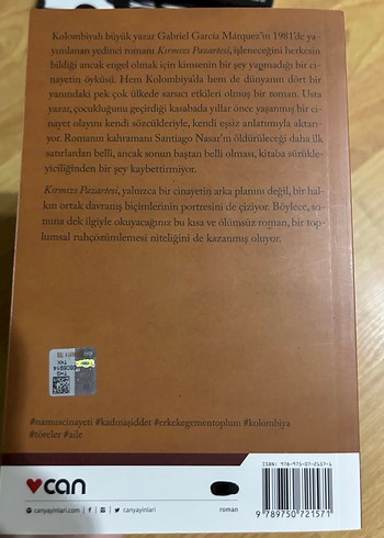 Kırmızı Pazartesi - Gabriel García Márquez - Görsel 2