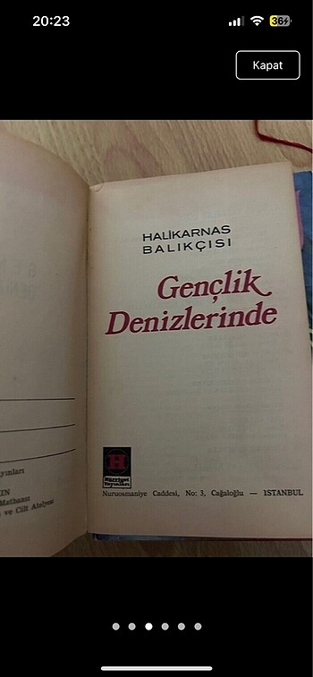  Beden Halikarnas balıkçısı / gençlik denizlerinde