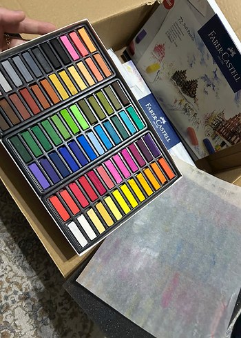 Faber castel mini toz pastel boya 72li