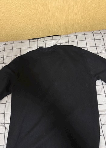 Siyah Triko Uzun Kollu Kazak - Görsel 2