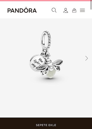 Pandora ateş Böcek Charm