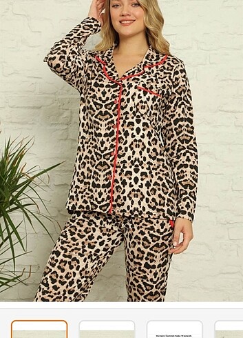 Leopar pijama takımı ???? not (kısa kolludur )