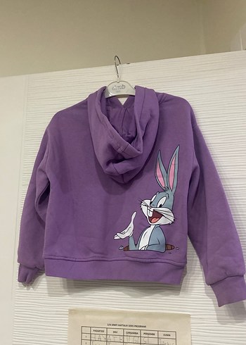 Mavi Kız Çocuk Mor Kapüşonlu Sweatshirt