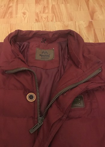 diğer Beden bordo Renk Bordo Midi Boy Fermuarlı Kaban