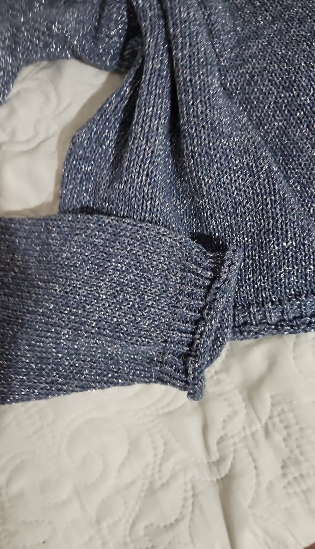 Gri Örgü Salaş Kadın Kazak - Görsel 4