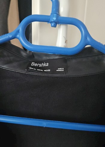 Siyah Düğmeli Deri Kadın Ceket - Görsel 2