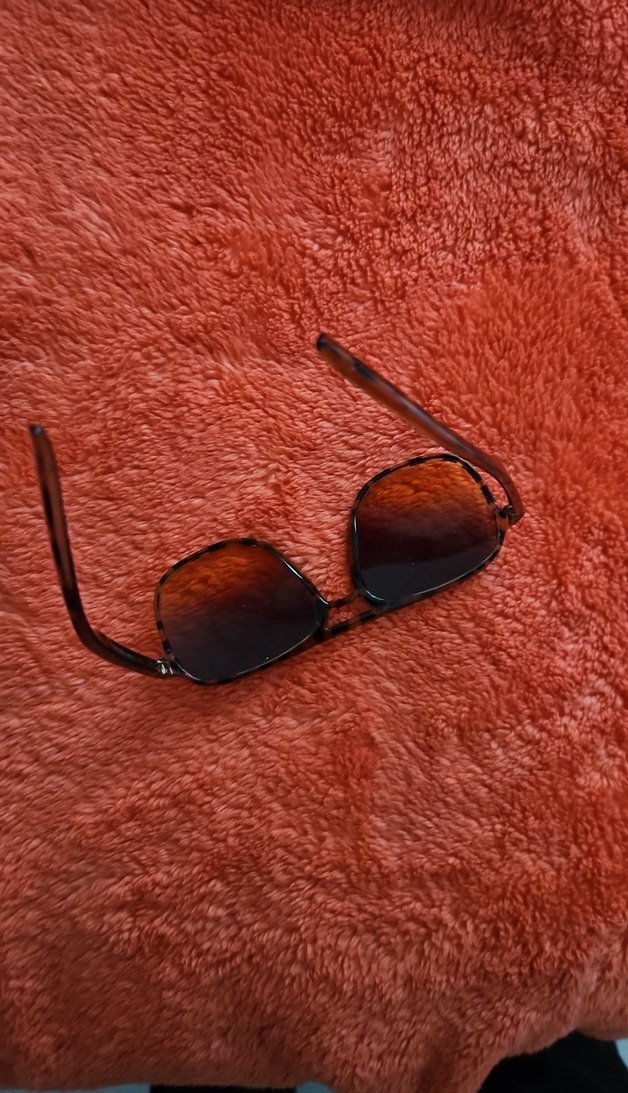 Kahverengi Kürklü Kadın Güneş Gözlüğü - Görsel 4