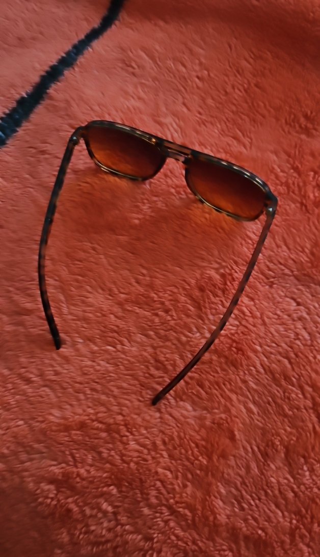 Kahverengi Kürklü Kadın Güneş Gözlüğü - Görsel 2