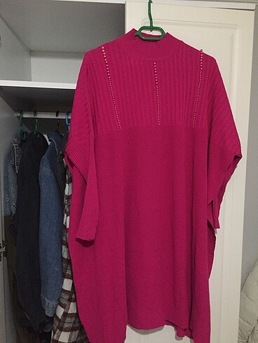 Pembe taşlı tunik