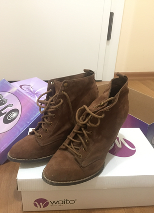 37 Beden kahverengi Renk Pull and bear bootie