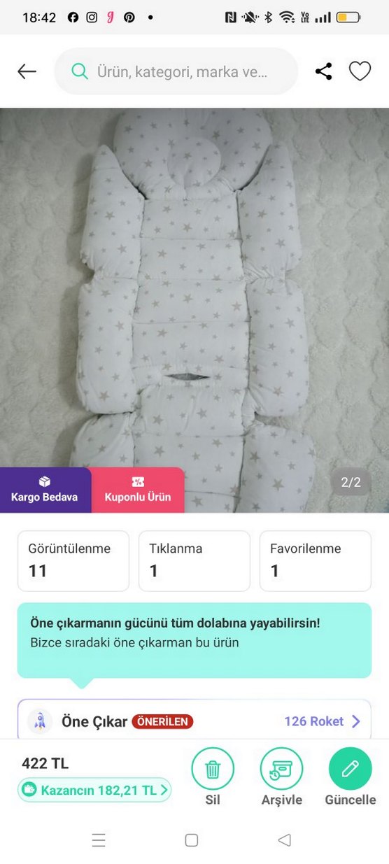 Camel Renk Tek Parça Koltuk Örtüsü - Görsel 2