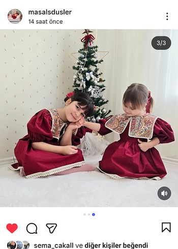 Bordo Nakışlı Dantel Detaylı Kız Elbisesi - Görsel 3