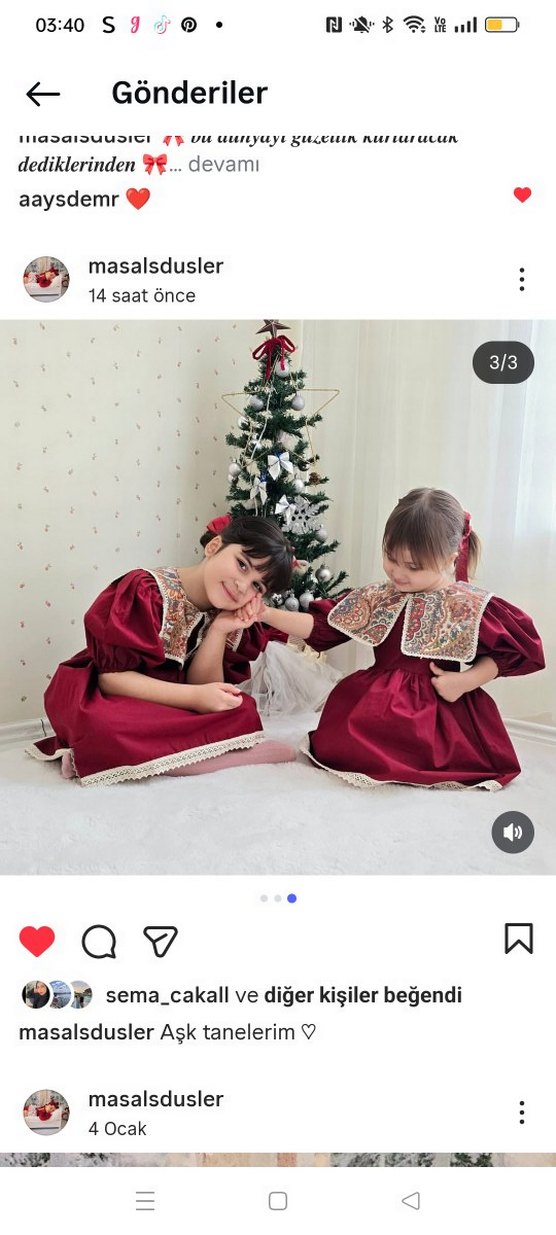 Bordo Nakışlı Dantel Detaylı Kız Elbisesi - Görsel 3