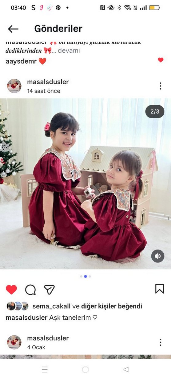 Bordo Nakışlı Dantel Detaylı Kız Elbisesi - Görsel 2