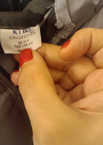 Gri Kapüşonlu çocuk Şişme Yelek - Görsel 6