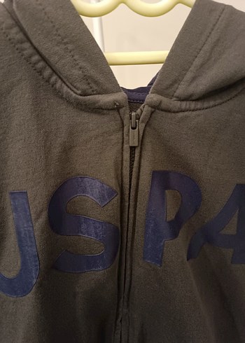 Erkek Gri Fermuarlı Sweatshirt - Görsel 3