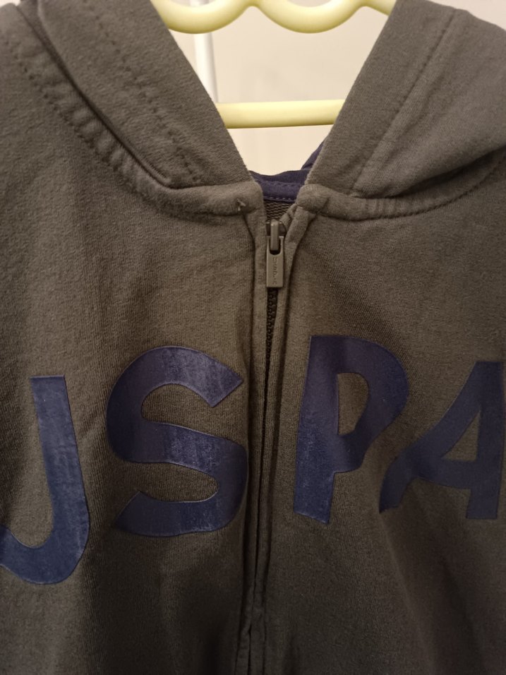 Erkek Gri Fermuarlı Sweatshirt - Görsel 3