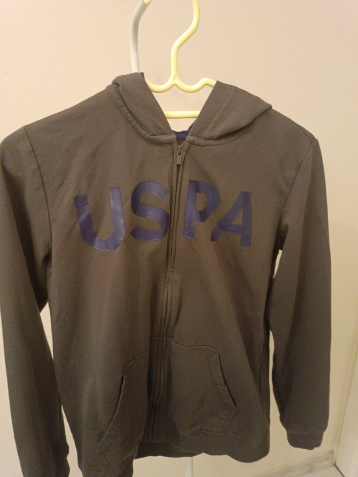 Erkek Gri Fermuarlı Sweatshirt - Görsel 2