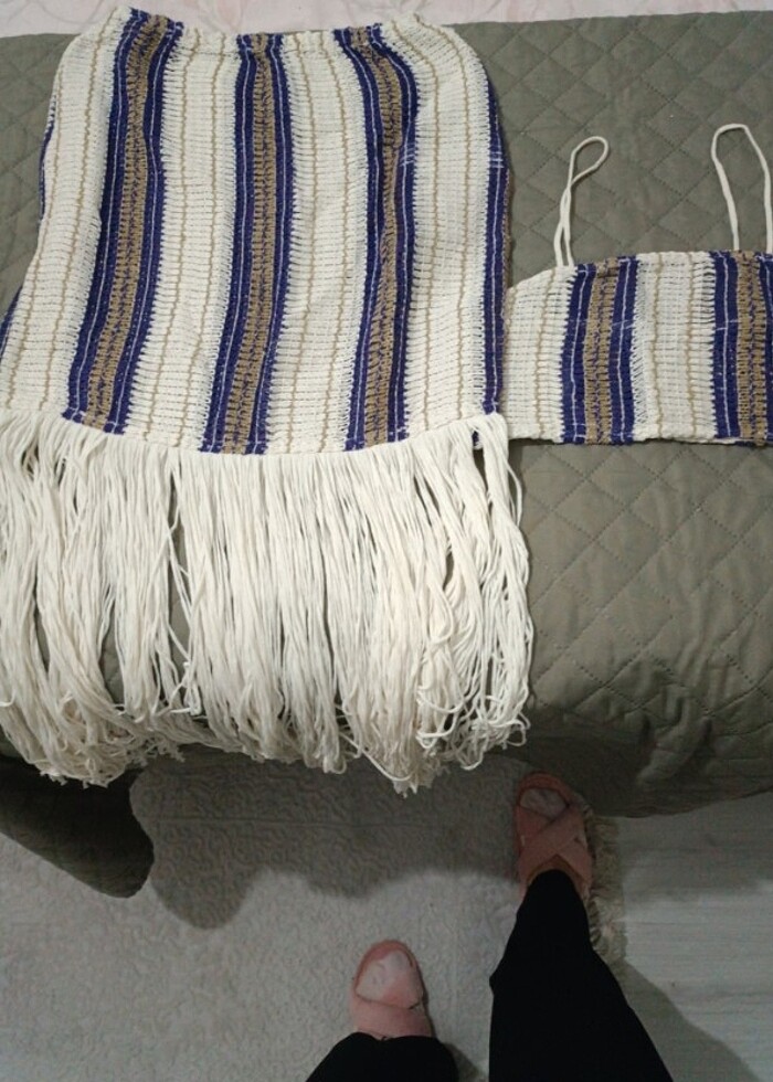 Zara bikini üstü tatillik takım - Görsel 5