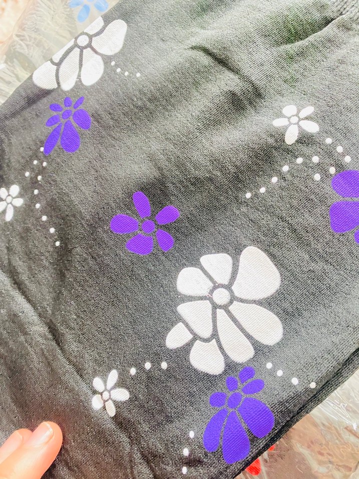 Bohem Mor Gri Desenli Hamile Taytı - Görsel 3